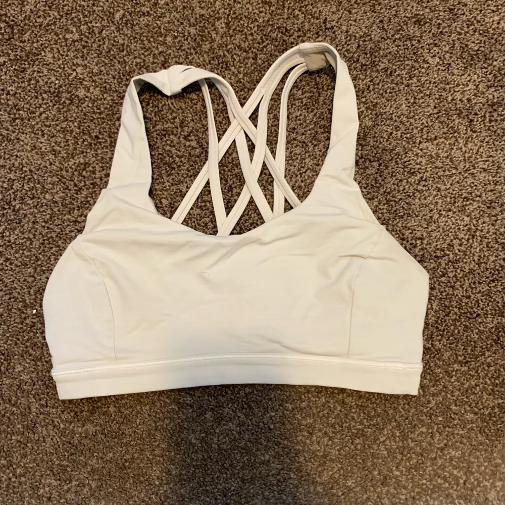 Lululemon white gym top
